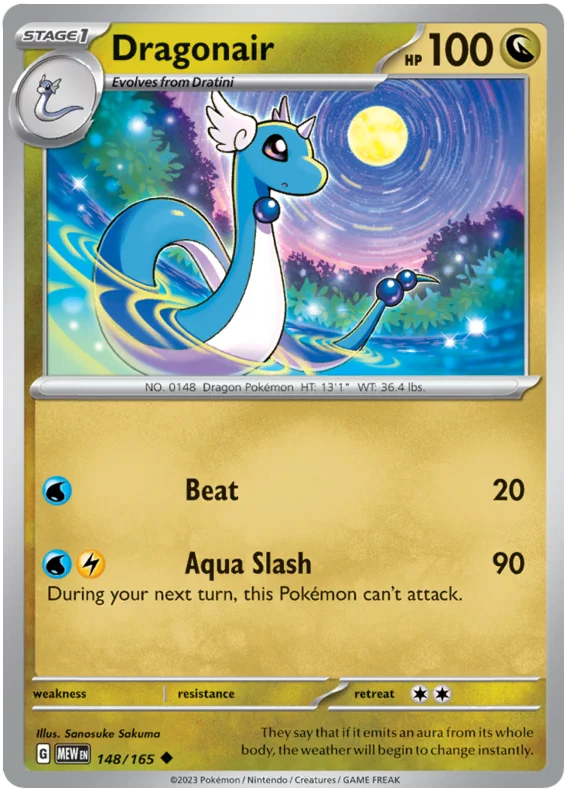 Dragonair 151 Single Pokemon Card
