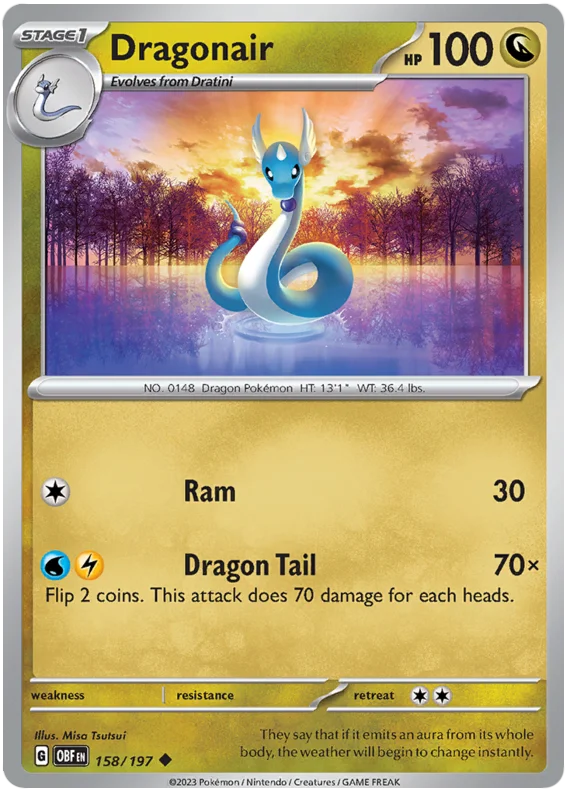 Dragonair Obsidian Flames Single Pokemon Card