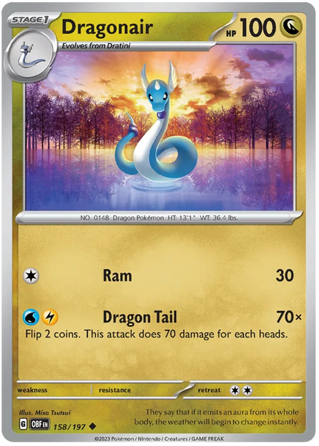 Dragonair Obsidian Flames Single Pokemon Card