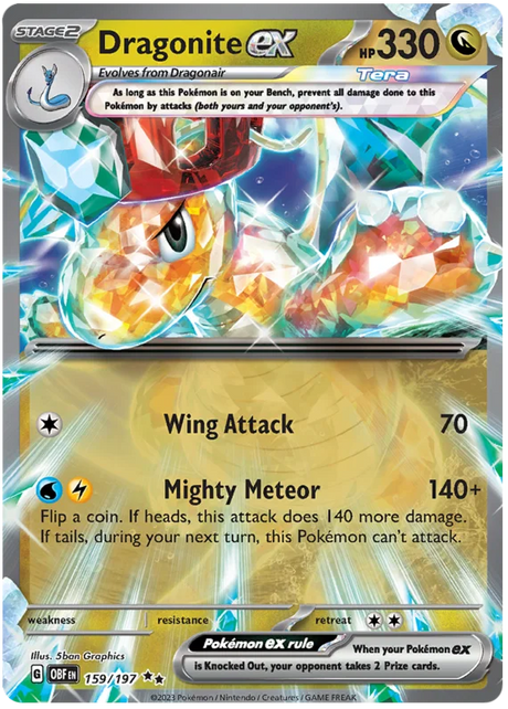 Dragonite ex Obsidian Flames Single Pokemon Card