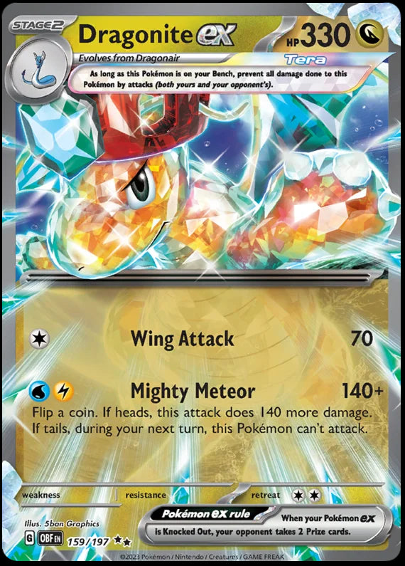 Dragonite ex Obsidian Flames Single Pokemon Card