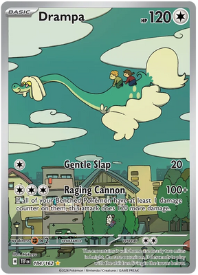 Drampa` Temporal Forces Pokemon Single 184/162