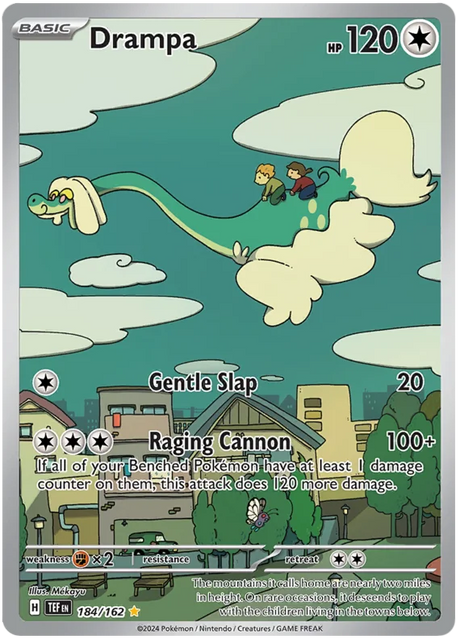Drampa` Temporal Forces Pokemon Single 184/162