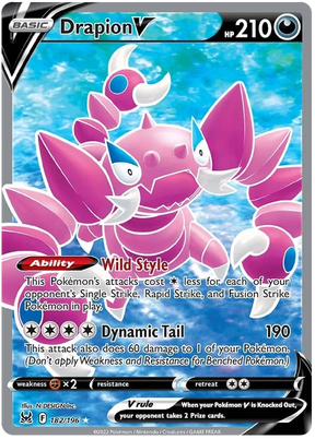 Drapion V (Full Art) Lost Origin Pokemon Single Card 182/196