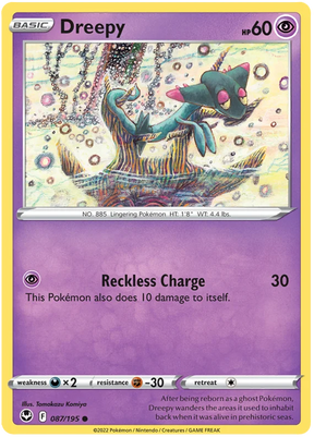Dreepy Silver Tempest Pokemon Single 087/195