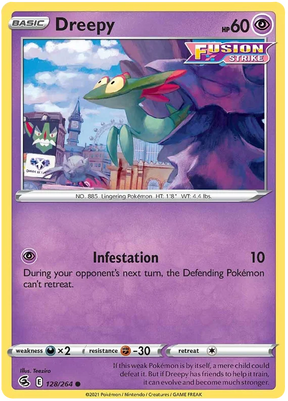 Dreepy Fusion Strike Pokemon Card Singles 128/264