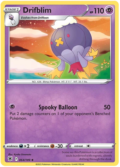 Drifblim Astral Radiance Pokemon Card Singles 064/189
