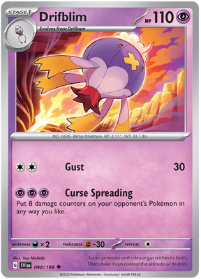 Drifblim Scarlet & Violet Base Set Pokemon Card Single