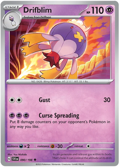 Drifblim Scarlet & Violet Base Set Pokemon Card Single