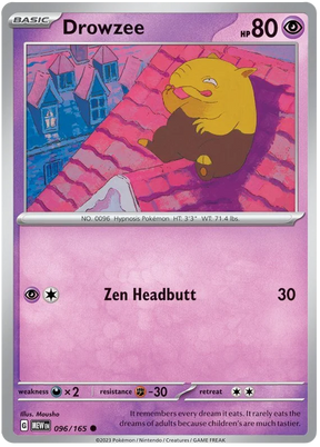 Drowzee 151 Single Pokemon Card