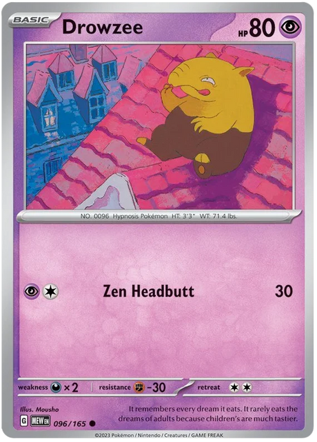 Drowzee 151 Single Pokemon Card
