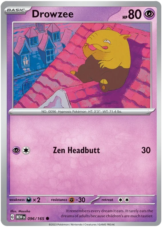 Drowzee 151 Single Pokemon Card