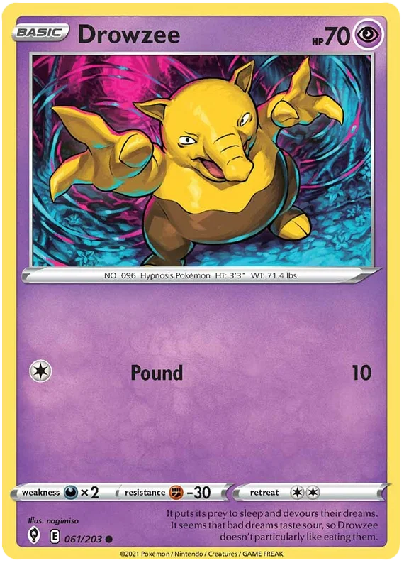 Drowzee 061/203 - Pokemon TCG Evolving Skies card