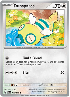 Dunsparce Paldea Evolved Single Pokemon Card