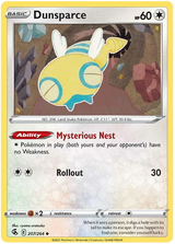 Dunsparce Fusion Strike Pokemon Card Singles 207/264