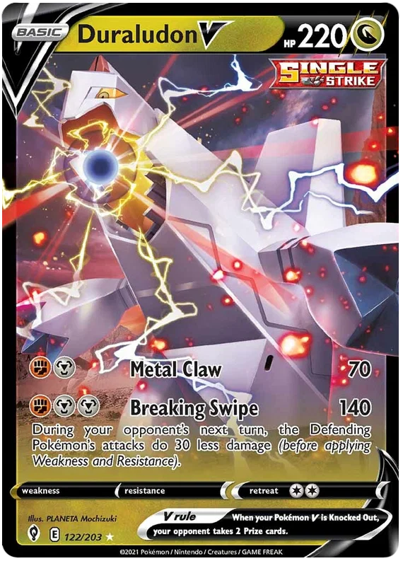 Duraludon V 122/203 - Pokemon TCG Evolving Skies card