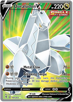 Duraludon V (Full Art) 197/203 - Pokemon TCG Evolving Skies card