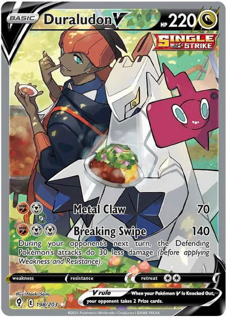 Duraludon V (Alternate Full Art) 198/203 - Pokemon TCG Evolving Skies card