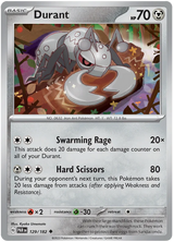 Durant Paradox Rift Single Pokemon Card 129/182
