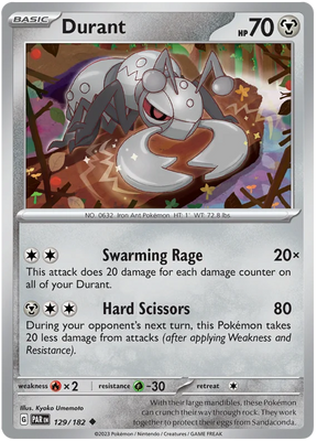 Durant Paradox Rift Single Pokemon Card 129/182