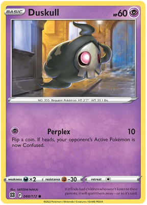 Duskull Brilliant Stars Pokemon Card Singles 060/172