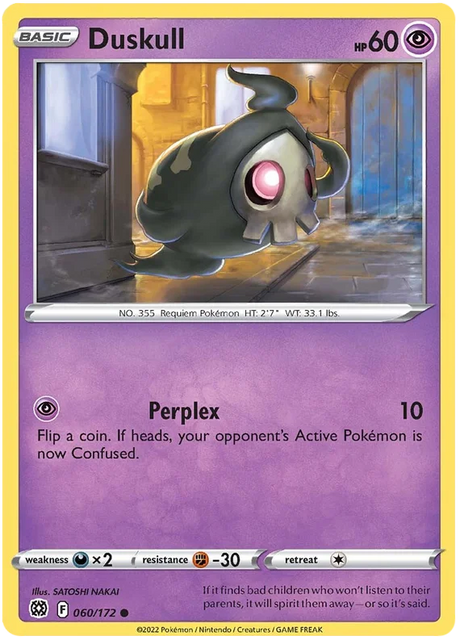 Duskull Brilliant Stars Pokemon Card Singles 060/172