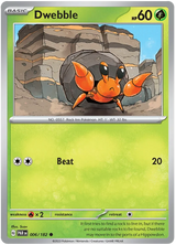 Dwebble Paradox Rift Single Pokemon Card 006/182