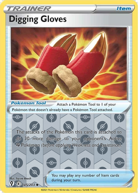 Digging Gloves 145/203, Evolving Skies, Reverse Holo finish, representative matte composite