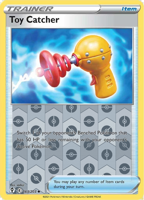 Toy Catcher 163/203, Evolving Skies, Reverse Holo finish, representative matte composite