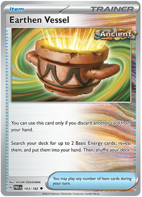 Earthen Vessel Paradox Rift Single Pokemon Card 163/182