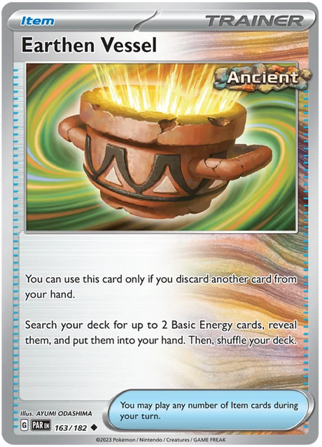 Earthen Vessel Paradox Rift Single Pokemon Card 163/182