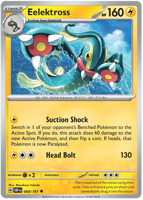 EElektross Obsidian Flames Single Pokemon Card