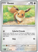 Eevee 151 Single Pokemon Card