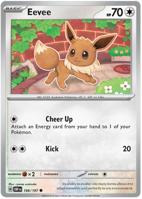 Eevee Obsidian Flames Single Pokemon Card