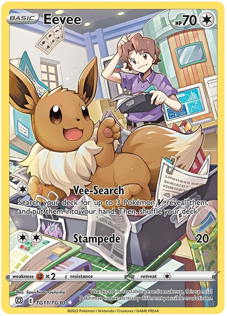 Eevee Brilliant Stars Trainer Gallery Pokemon Card Singles TG11/TG30