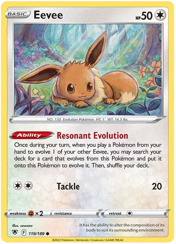 Eevee Astral Radiance Pokemon Card Singles 119/189