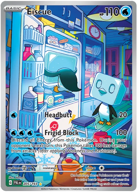 Eiscue Illustration Rare Paldea Evolved Single Pokemon Card