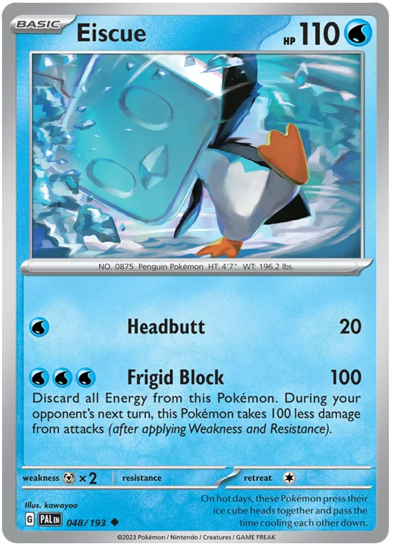 Eiscue Paldea Evolved Single Pokemon Card