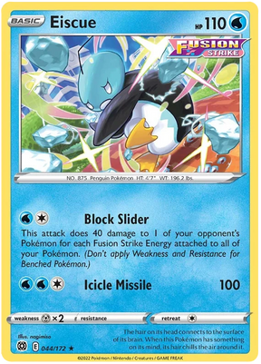 Eiscue Brilliant Stars Pokemon Card Singles 044/172