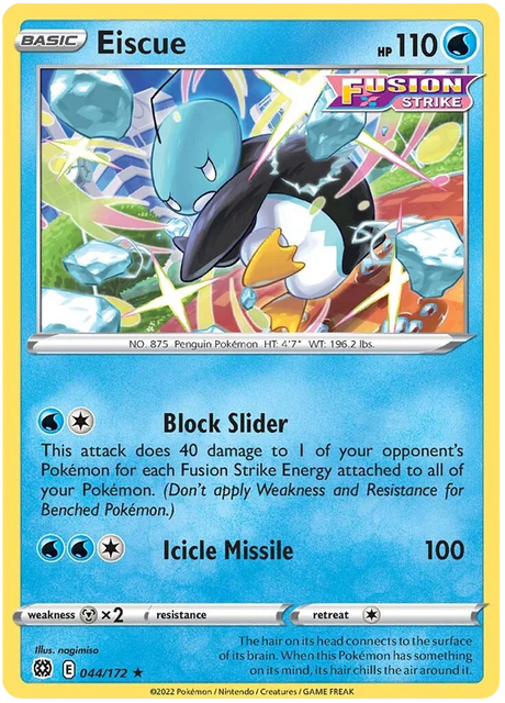 Eiscue Brilliant Stars Pokemon Card Singles 044/172