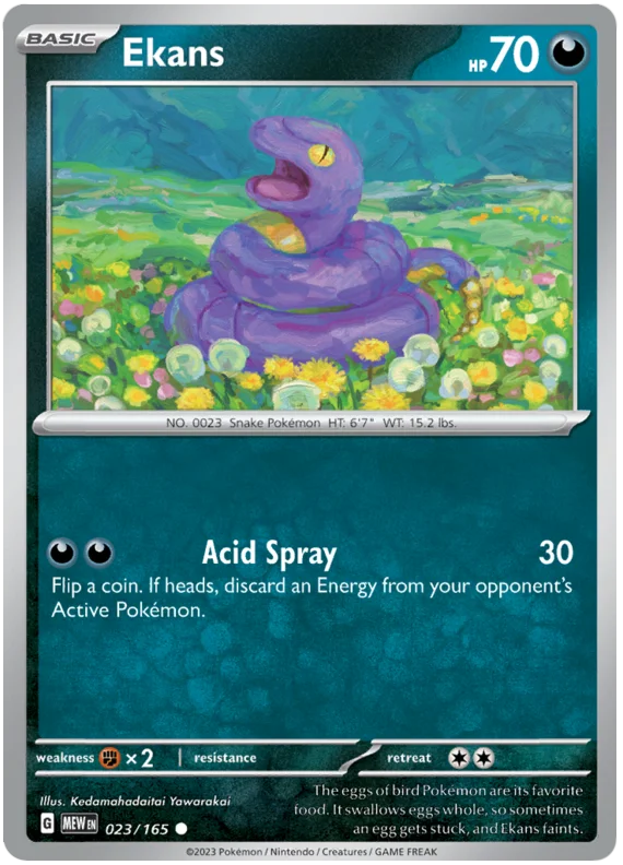 Ekans 151 Single Pokemon Card