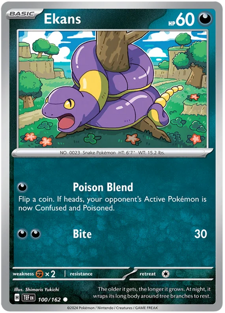 Ekans Temporal Forces Pokemon Single 100/162