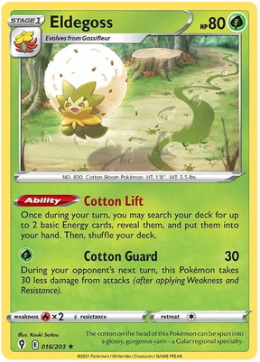 Eldegoss 016/203 - Pokemon TCG Evolving Skies card