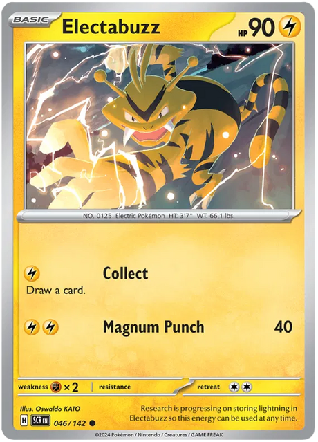 Electabuzz Stellar Crown Pokemon Single Card 046/142