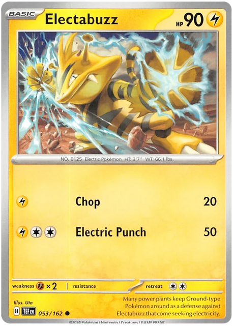 Electabuzz Temporal Forces Pokemon Single 053/162