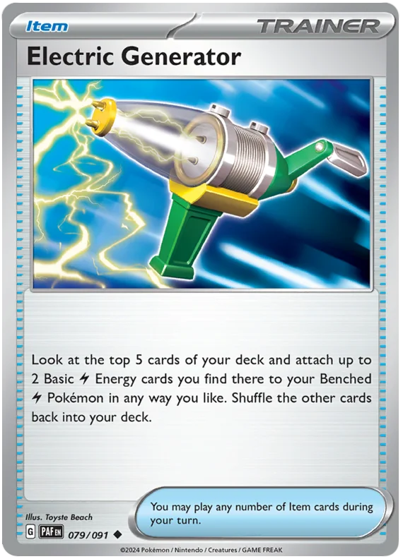 Electric Generator Paldean Fates Pokemon Card Single 079/091