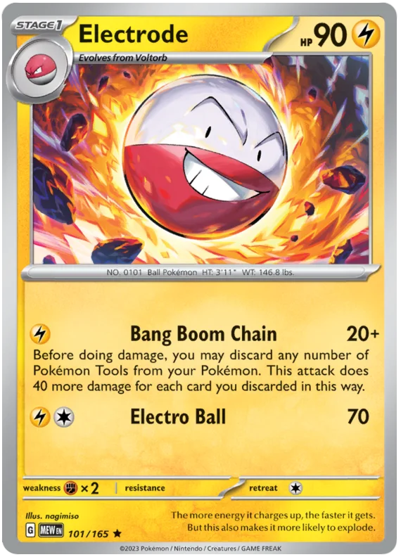 Electrode 151 Single Pokemon Card