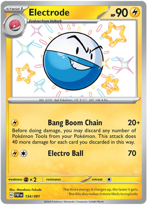 Electrode Paldean Fates Pokemon Card Single 134/091