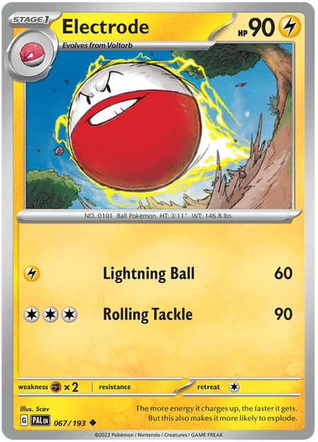 Electrode Paldea Evolved Single Pokemon Card