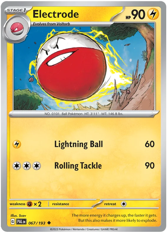 Electrode Paldea Evolved Single Pokemon Card